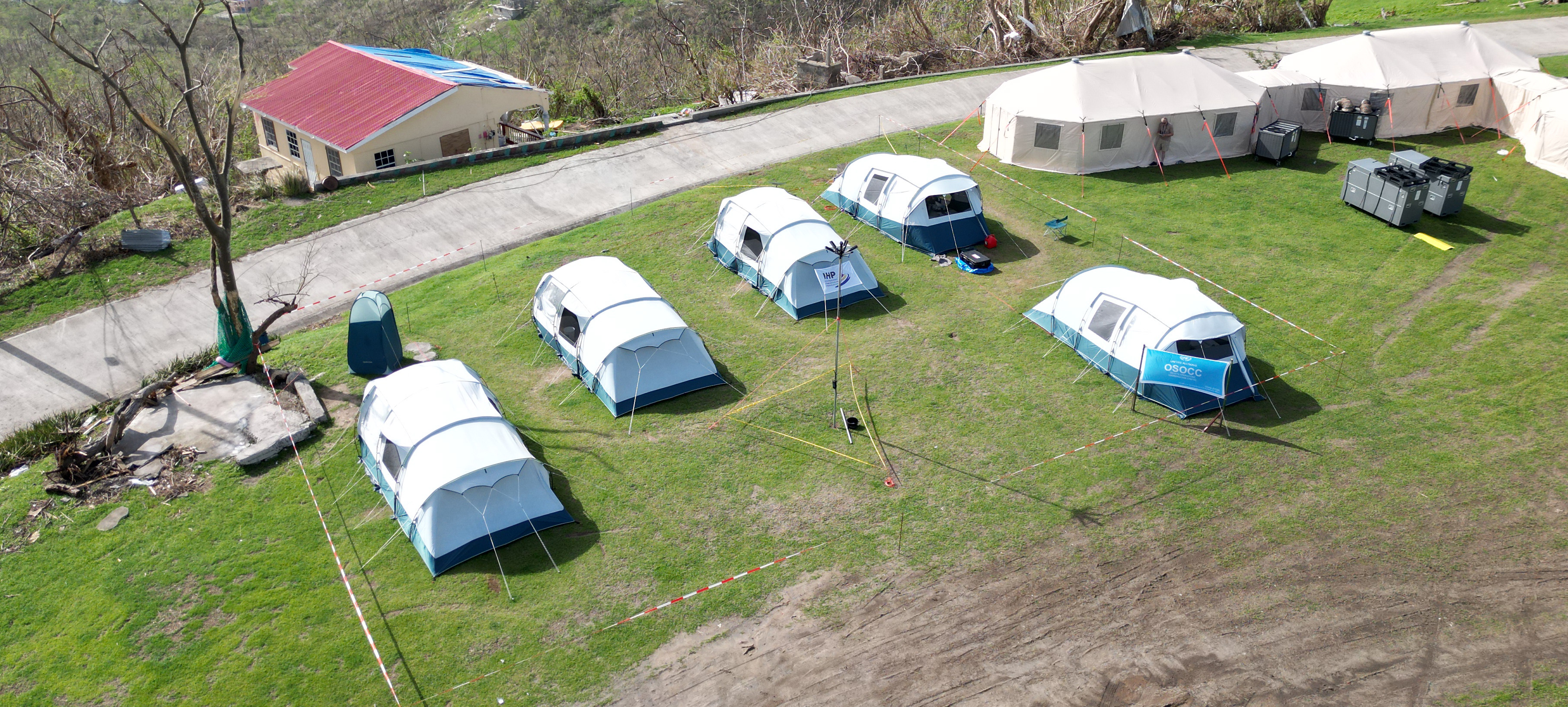 Bistand etter orkanen «Beryl» i Karibien i 2024. 