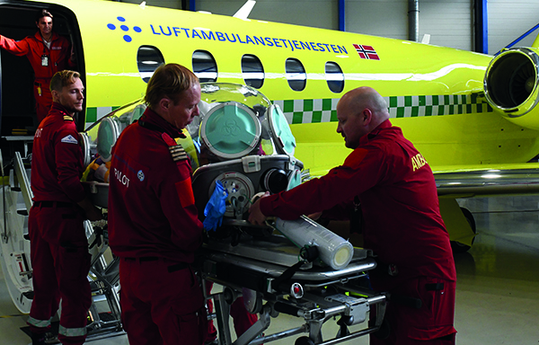 Ambulansefly som kan fly sårede pasienter